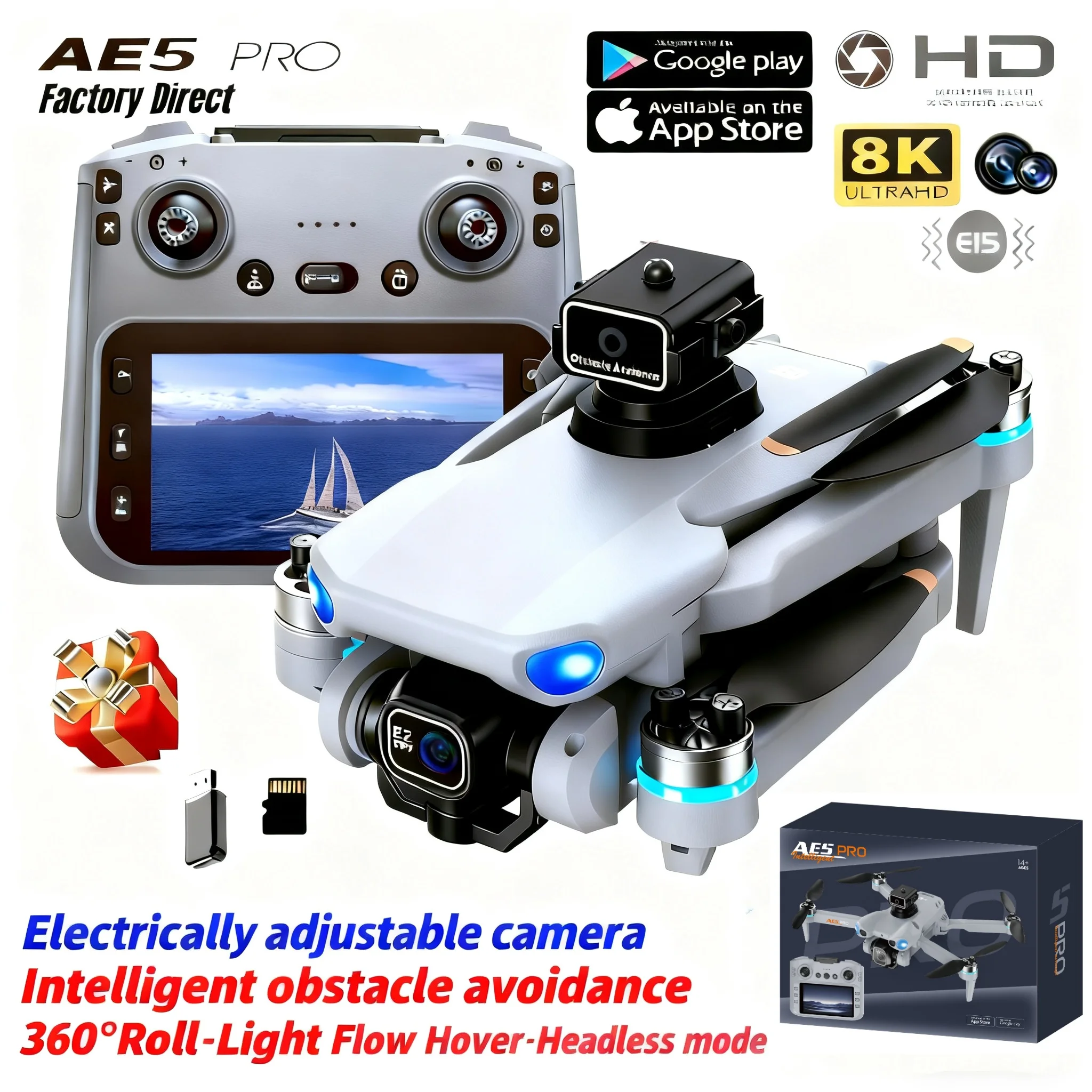 Drone Lidar - AE5 Pro Drone 8K HD 4.5