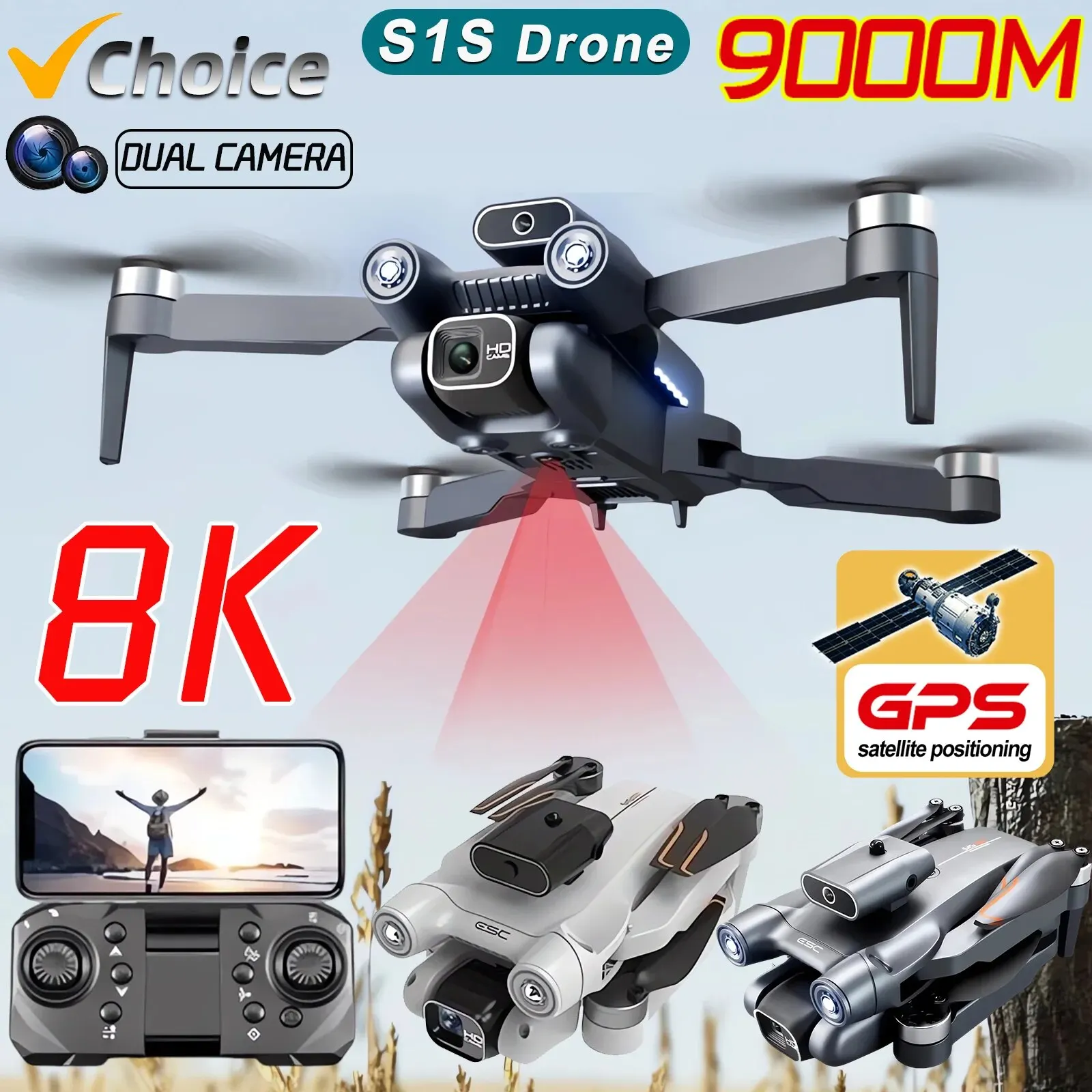 New S1S 5G GPS Drone Camera 8K - огляд і ціна Drone Photogrammetry
