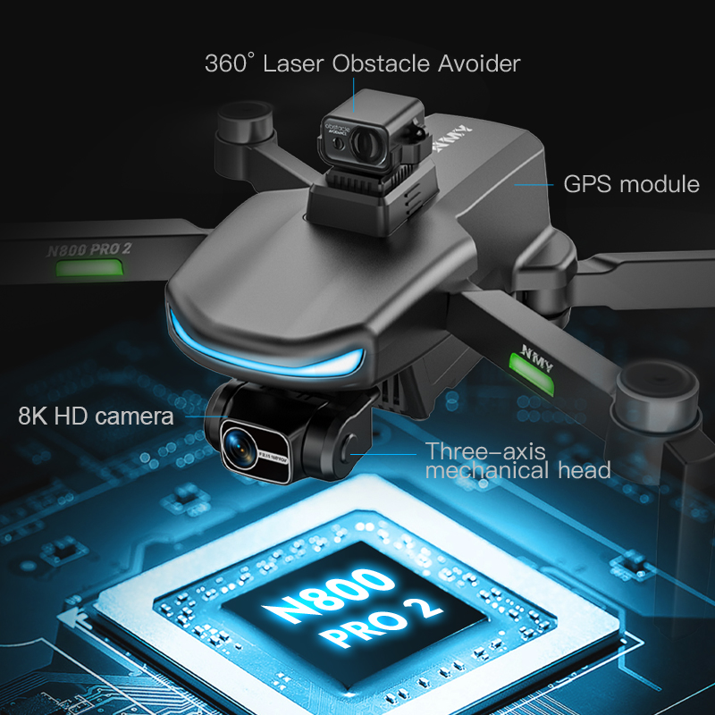 N800 PRO 2 GPS Drone Professio - огляд і ціна Drone Lidar