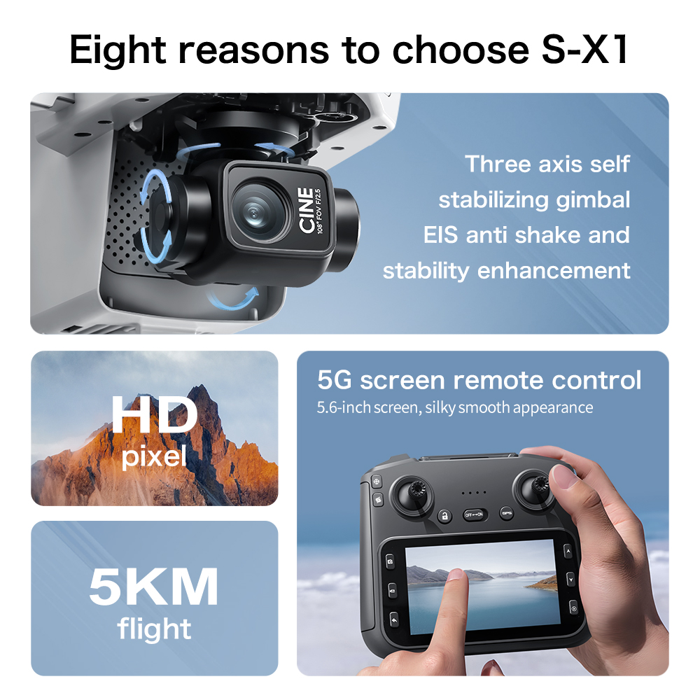 Lenovo S-X1 MAX GPS Drone 3-Ax - огляд і ціна Drone Multispectral
