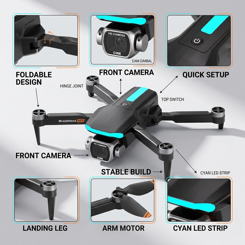 New M7 RC Drone Professional 8 - огляд і ціна Drone Photogrammetry