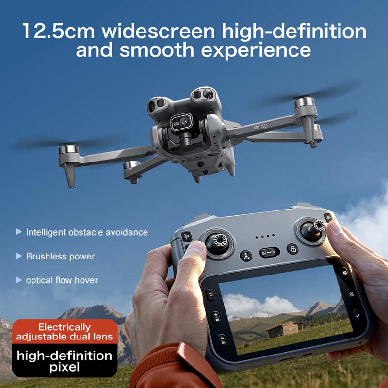 GT50 Mini Drone Dual Camera 8K - огляд і ціна Drone Lidar
